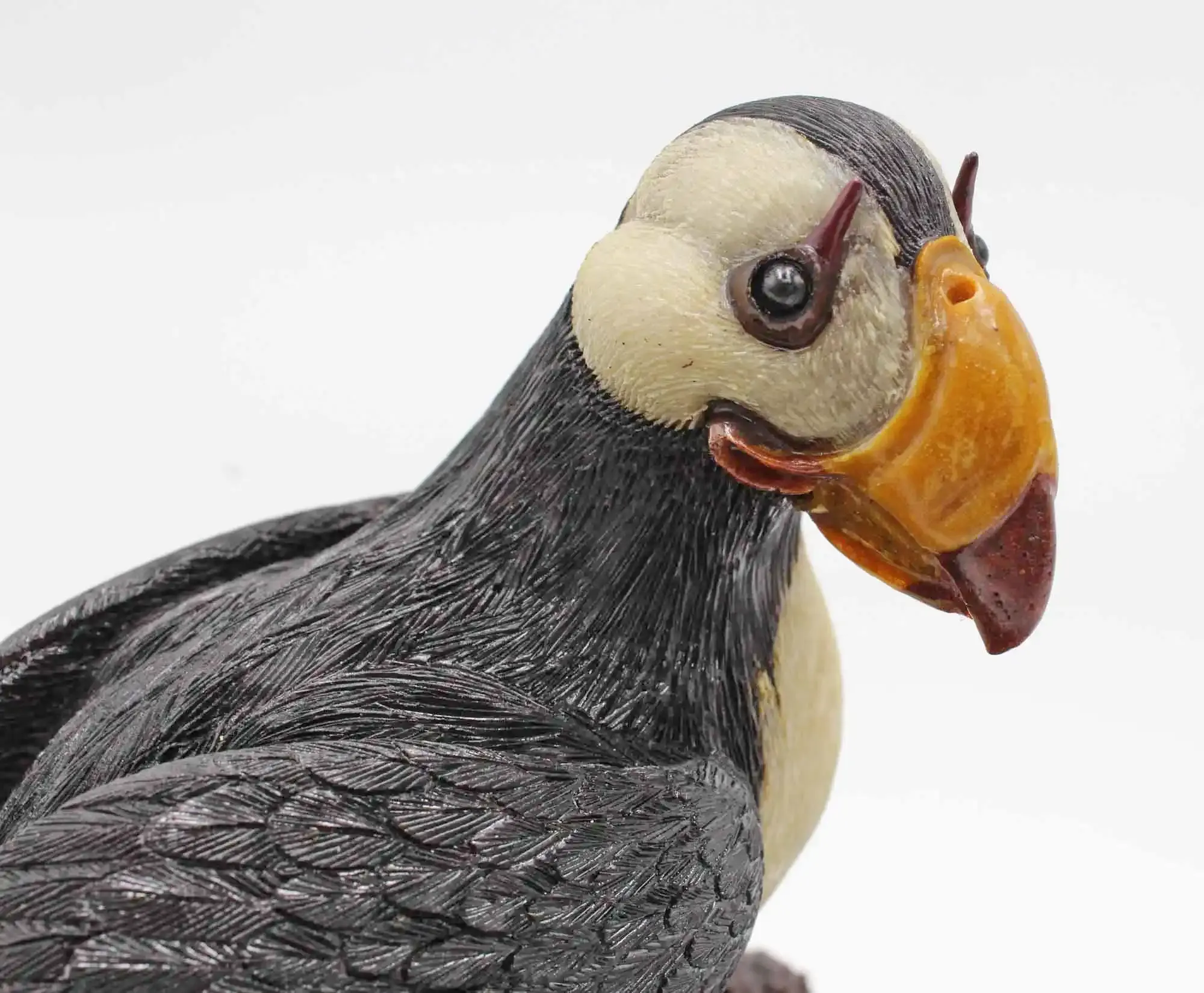 Puffin woodcarving sculpture